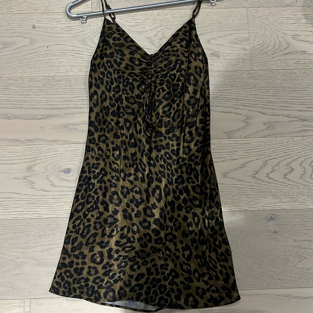 zara cheetah dress